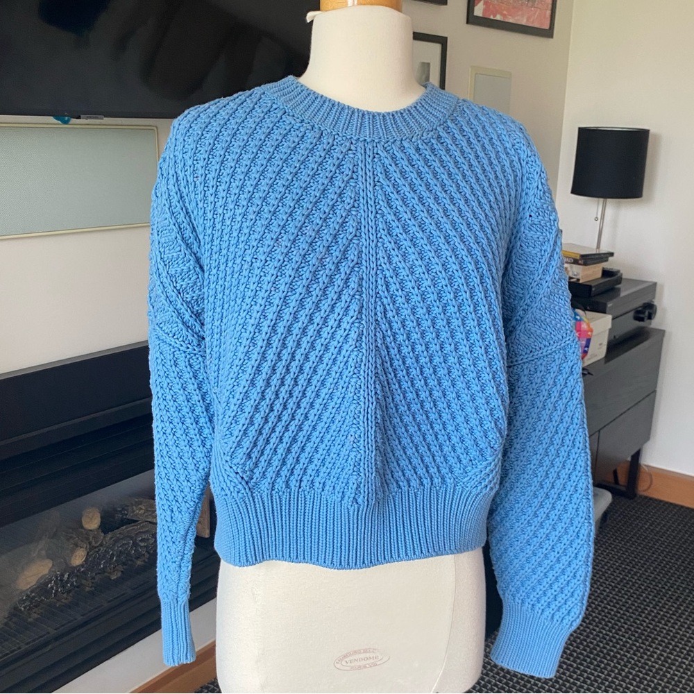 Vince Crew Neck Cable Knit Sweater